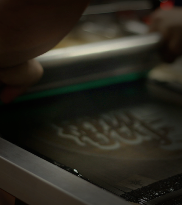 Screen printing setup